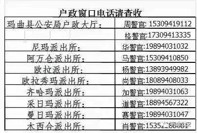 玛曲公安提醒您：疫情防控期间办理户籍业务须知