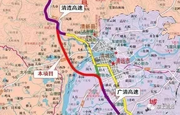 清西大桥及接线工程项目位置图它的建成将实现广东高速公路网规划