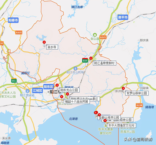 阳江市阳东区有哪些值得游玩的景点？自驾游路线怎么走？