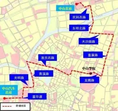 909(人民医院站—人民医院站)910(中山北站—中山汽车总站)