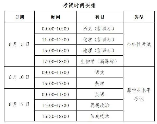 广西“新高考”首次合格性考试时间确定