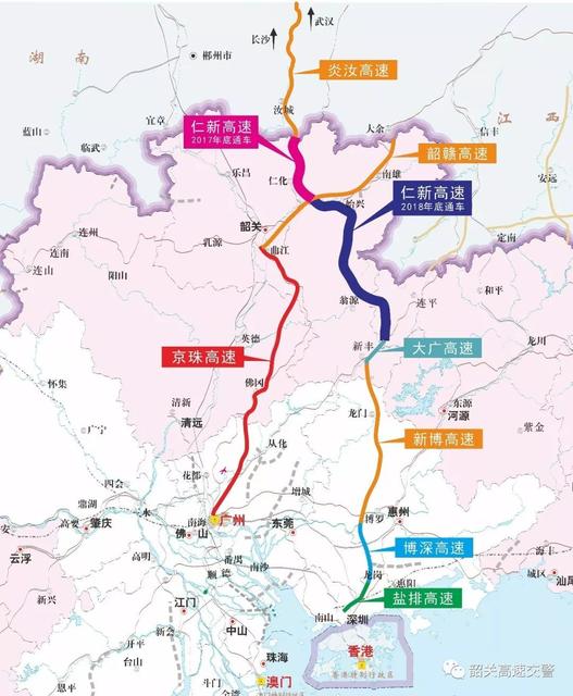 仁新高速公路始兴路段正在紧锣密鼓施工当中