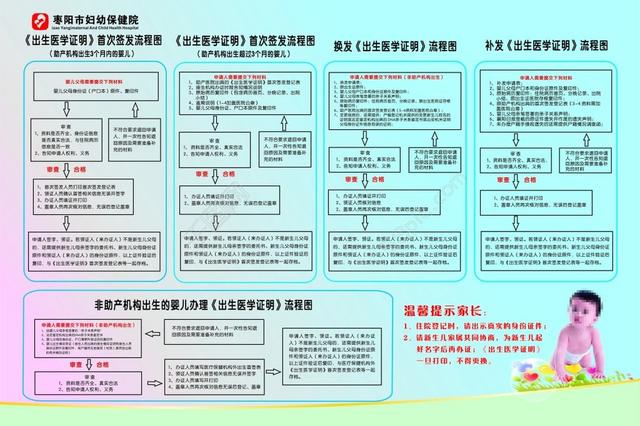 办理出生医学证明流程图矢量图免费下载_cdr格