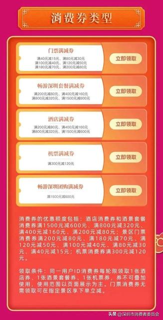福利“兔袭”！深圳发放1000万旅游消费券！先到先得~