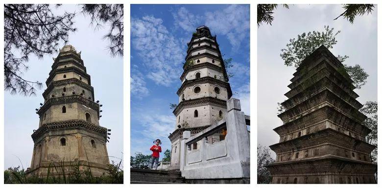 东山白塔、七星山黑塔