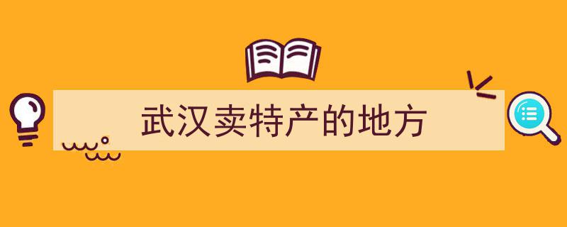 武汉卖特产的地方"/